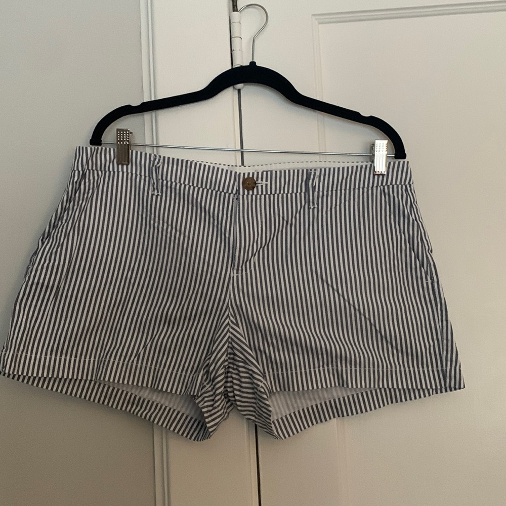 Old Navy, Navy and White Striped Short, Size 12